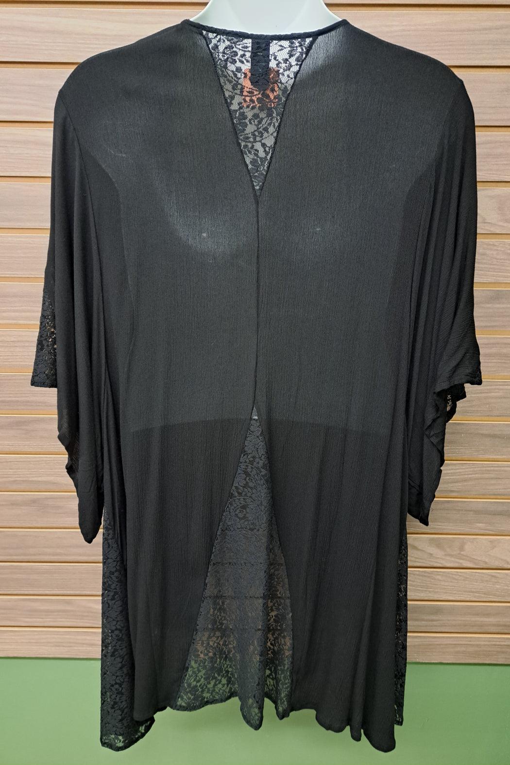 Black Lace Open Cover Up Product Image