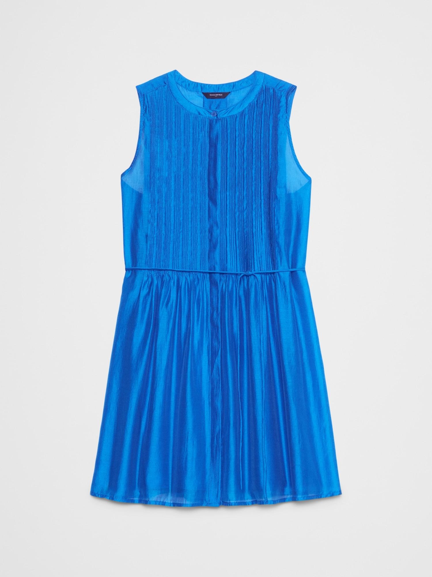 Pintuck Organza Mini Dress Product Image