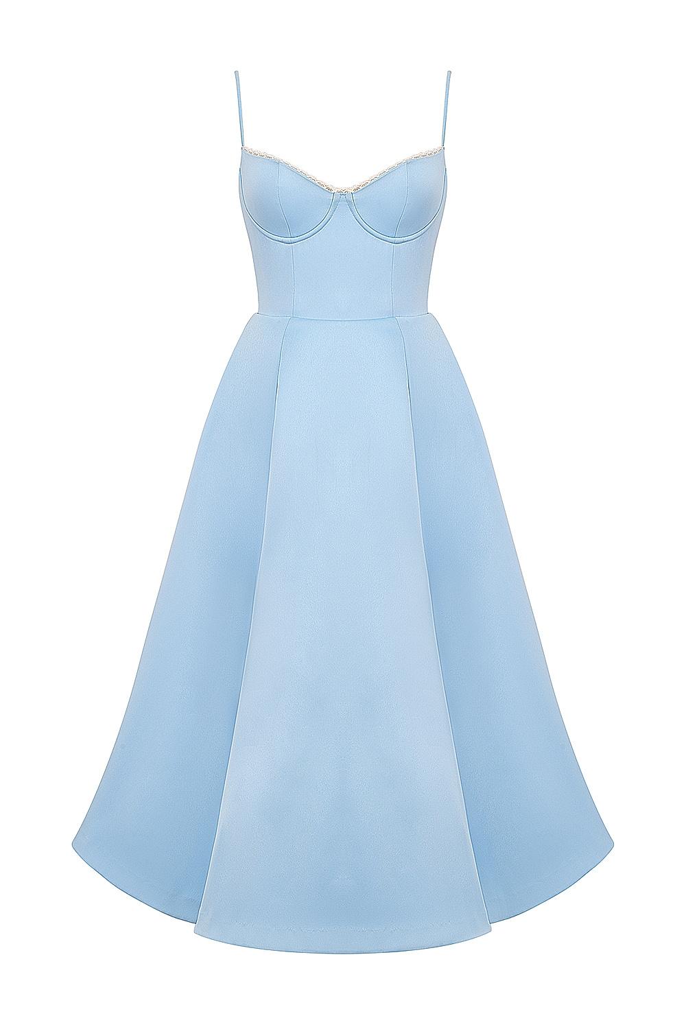 Mademoiselle  cinderella blue tulle midi dress Product Image