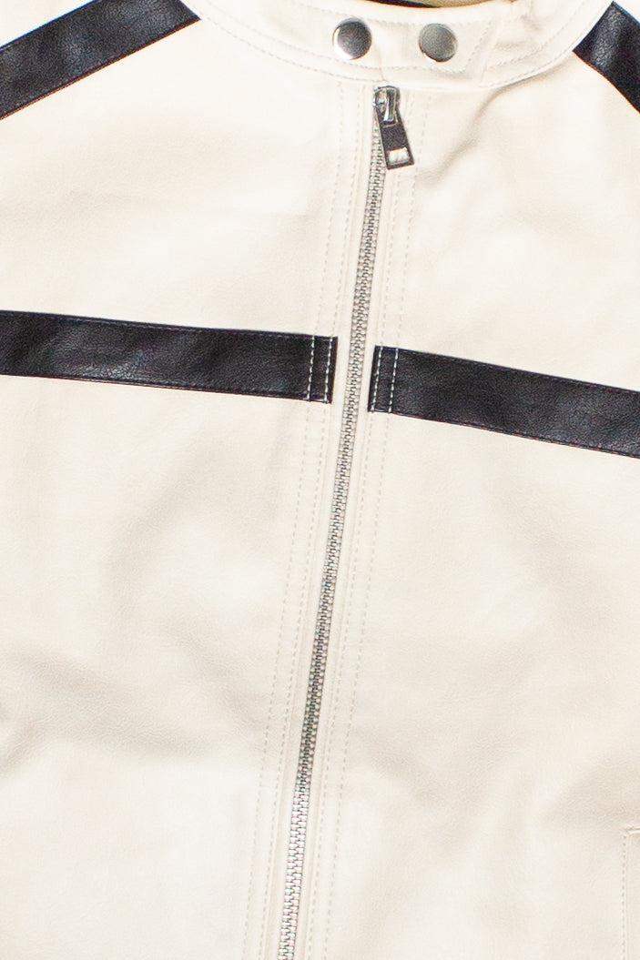 Stripe Moto Jacket Product Image