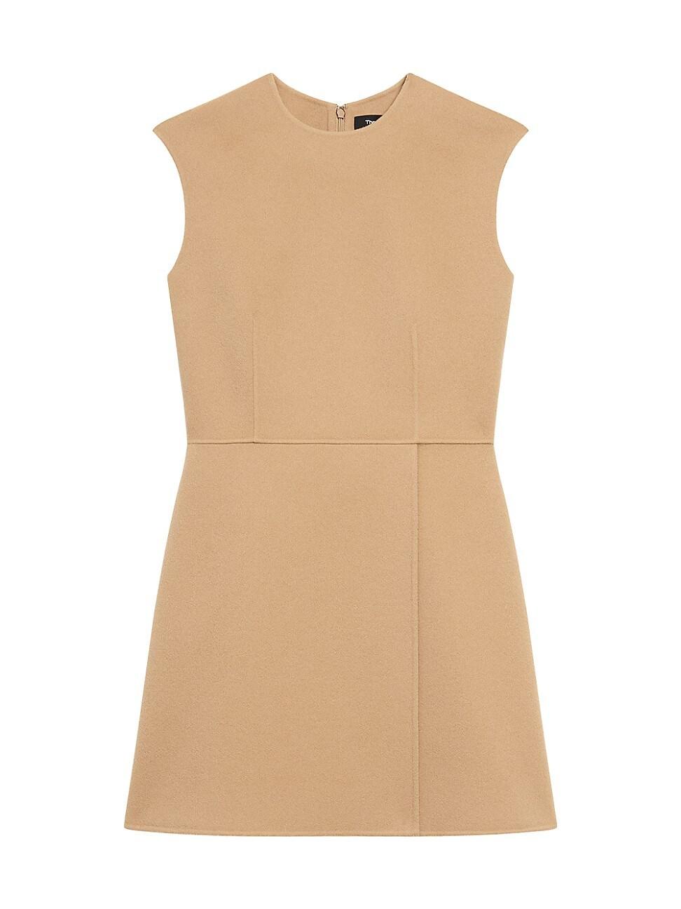 Womens Wool-Cashmere Sleeveless Minidress Product Image
