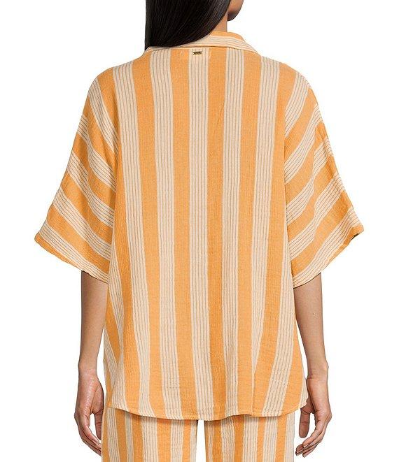 Rip Curl Premium Surf Striped Short Sleeve Button Front Coordinating Shirt Product Image