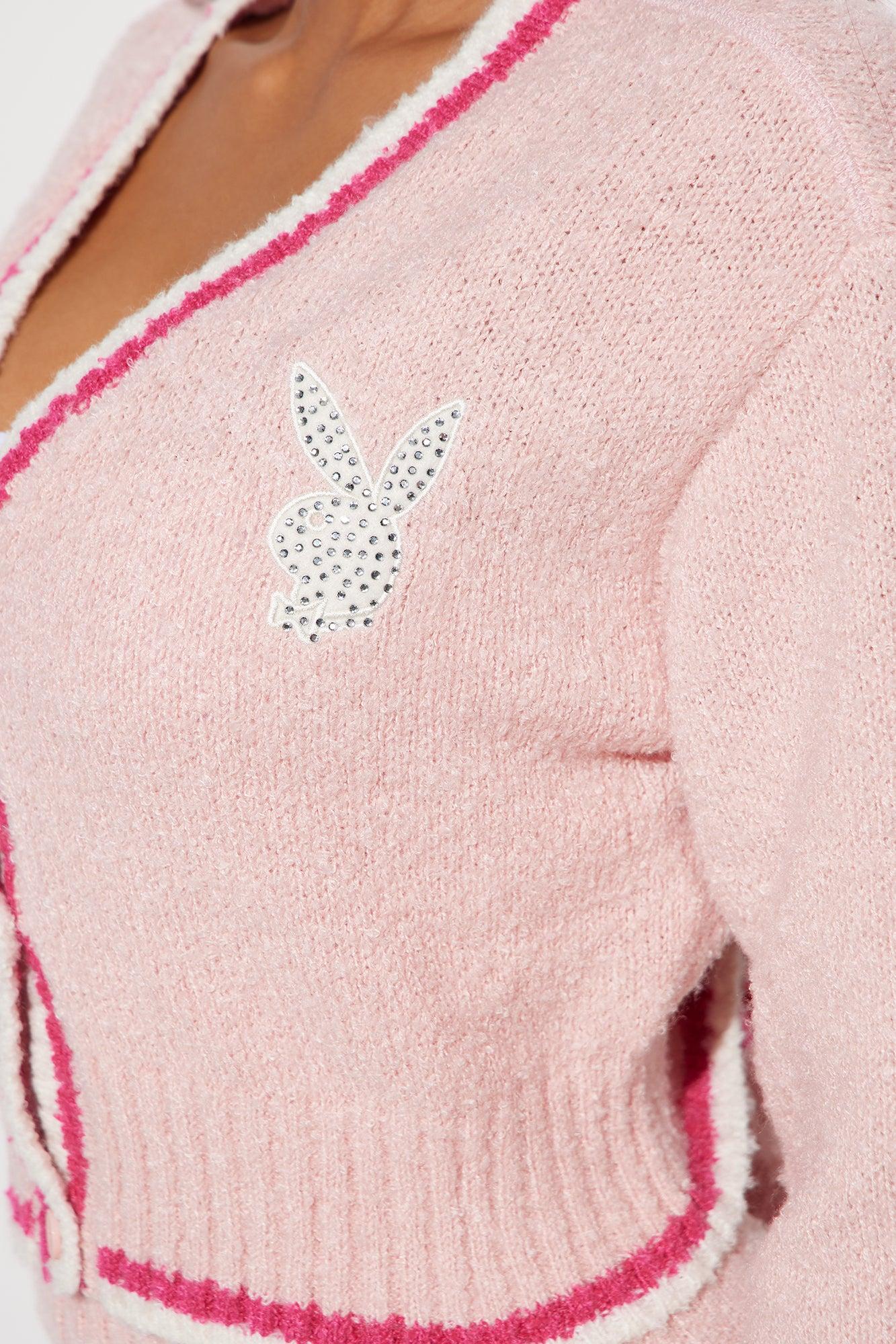 Playboy Princess Rhinestone Cozy Top - Pink Product Image