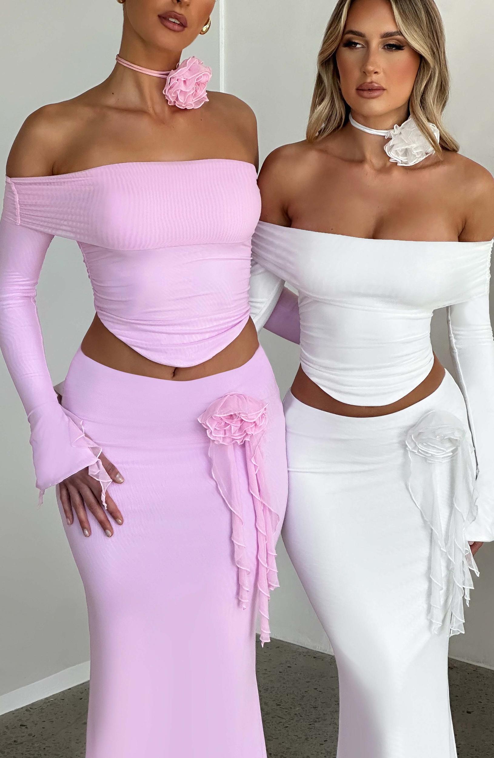 Deema Maxi Skirt - Ivory Product Image