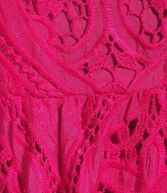 Layered With Love Plus Size Square Neck Sleeveless Ruffle Lace Maxi Dress Product Image