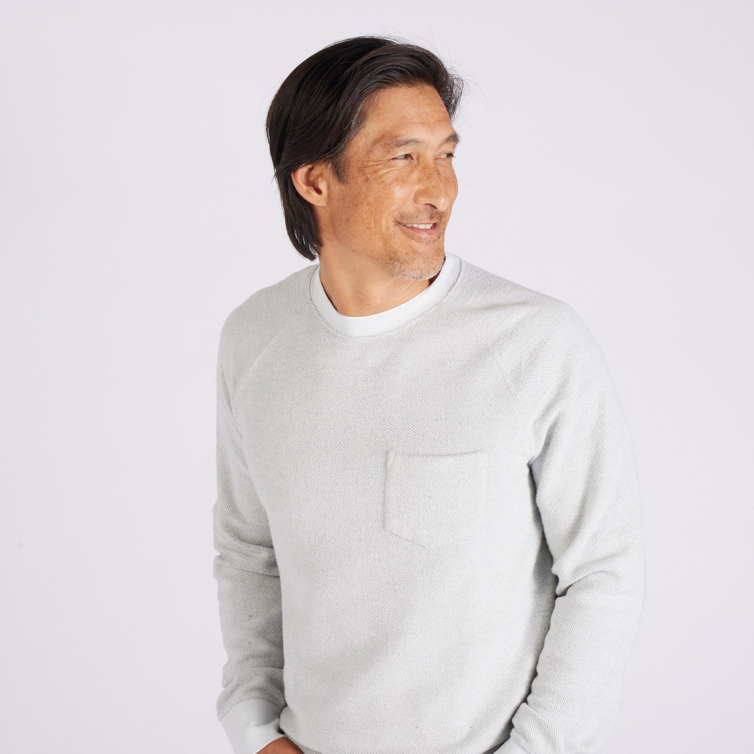 Dunlop Reverse Fleece Crew Neck - Glacier Gray Product Image