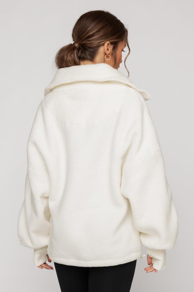 Big Hug Fleece Half Zip Sweater - Ice Cream Product Image