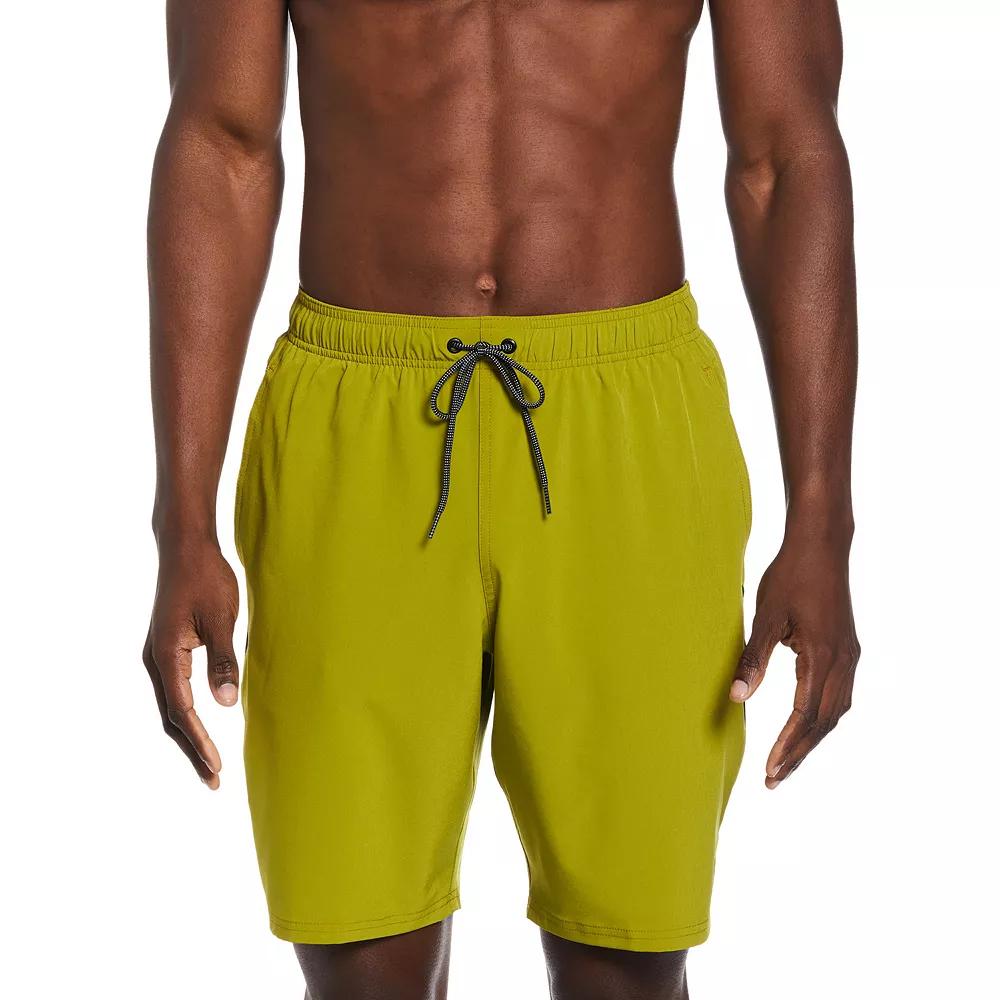 Mens Nike 9 Core Contend Swim Trunks Green Product Image