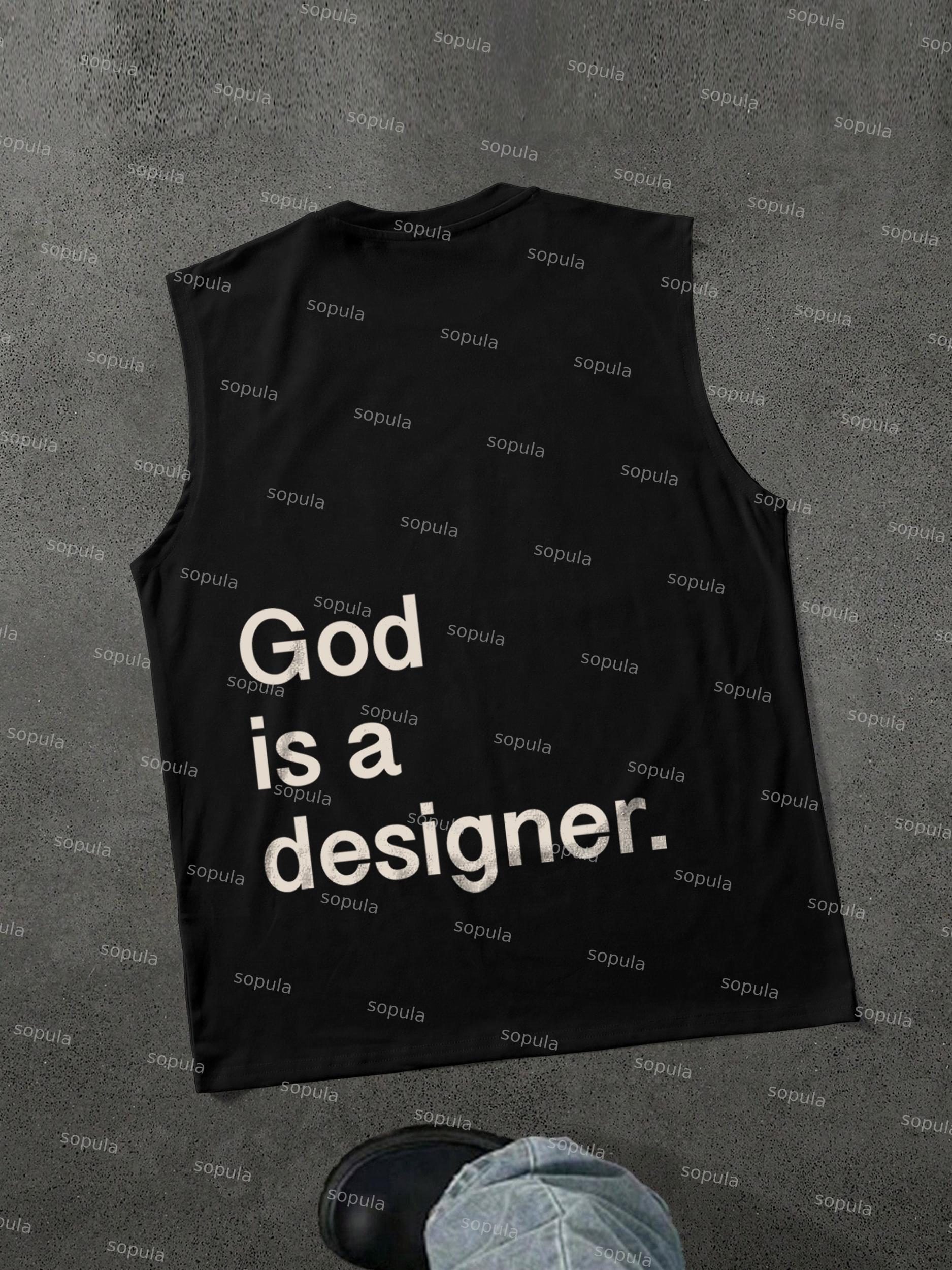 God Is A Designer Graphic Tank Top Product Image