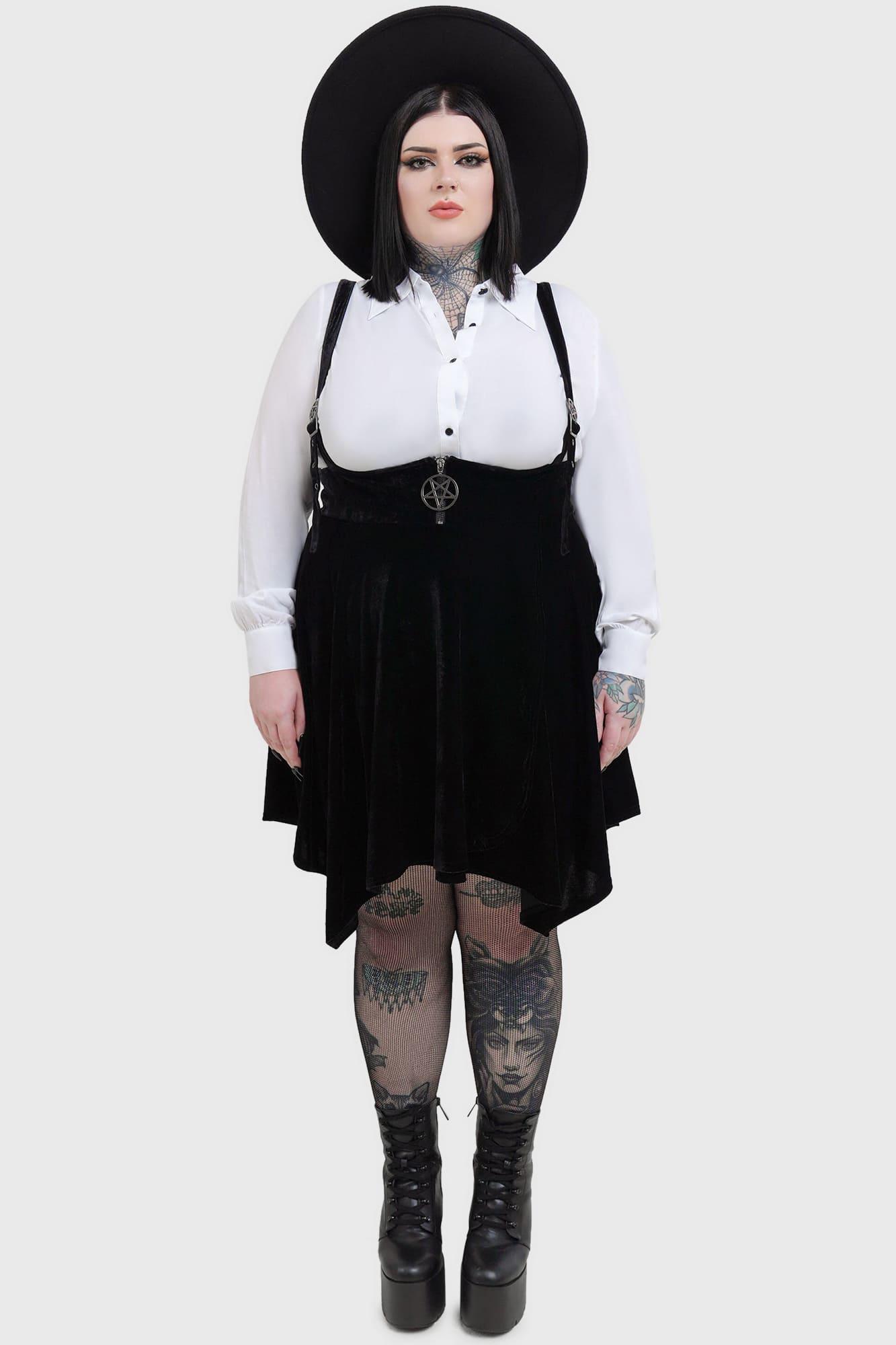 Vampfire Suspender Skirt Female Product Image