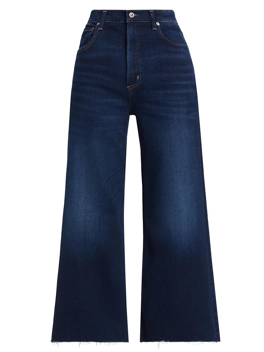Womens Lyra Wide-Leg Crop Jeans Product Image