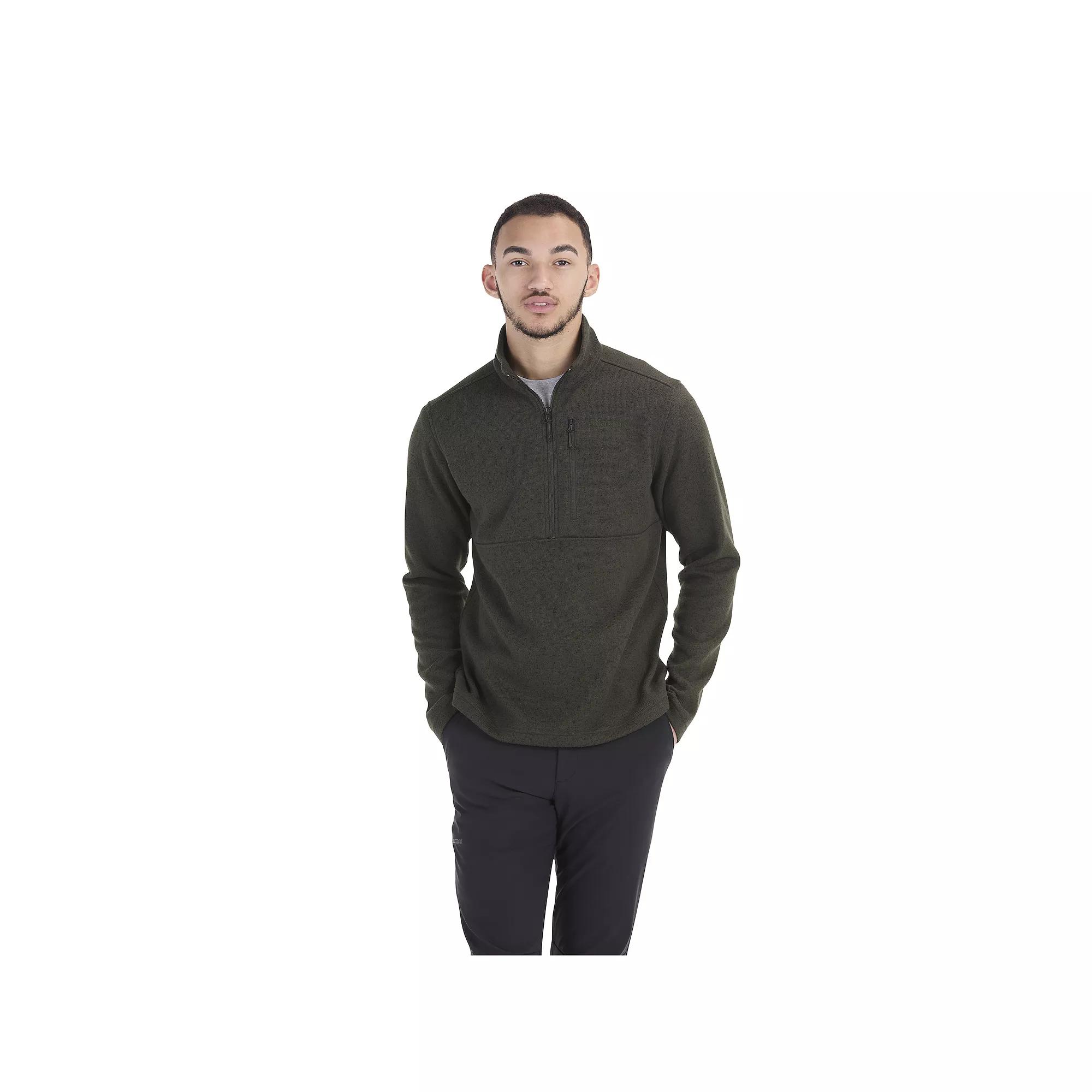 Men's Marmot Drop Line 1/2 Zip, Size: Large, Green Product Image