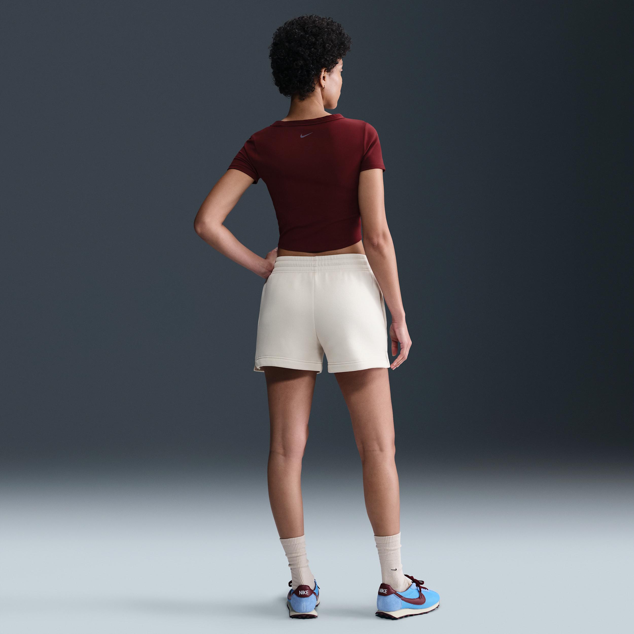 Womens Nike Sportswear Phoenix Fleece Mid-Rise 4 Shorts | IH2108-104 Product Image