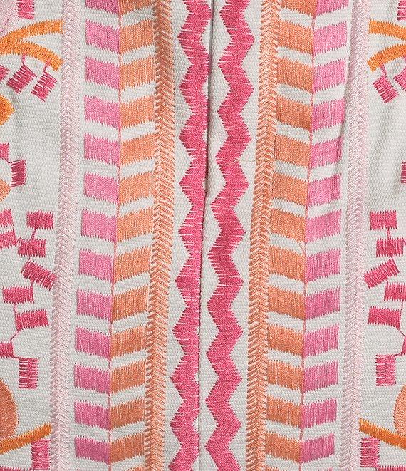 J.Marie Gianni Floral Embroidered Mini Pencil Skirt Product Image