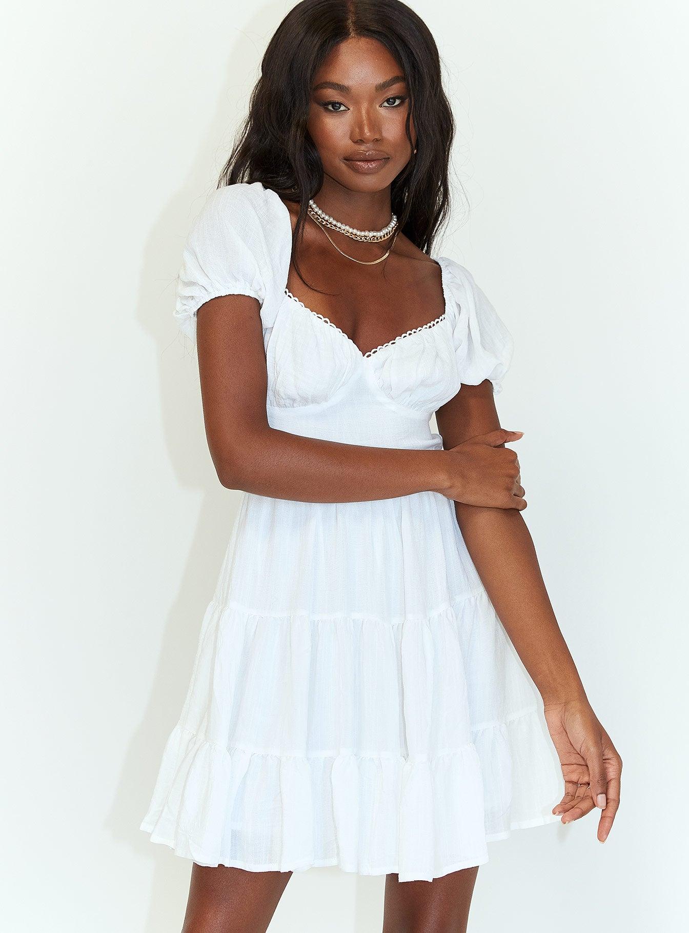 Danny Mini Dress White Product Image