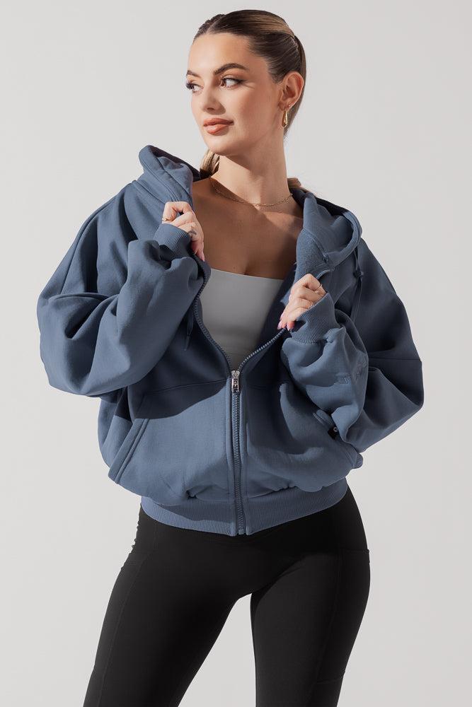 Zip Cloud Hoodie - Seashell Product Image