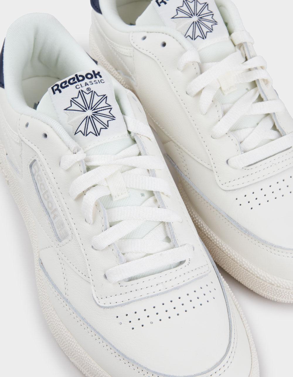REEBOK Club C 85 Shoes - WHT/NVY Product Image