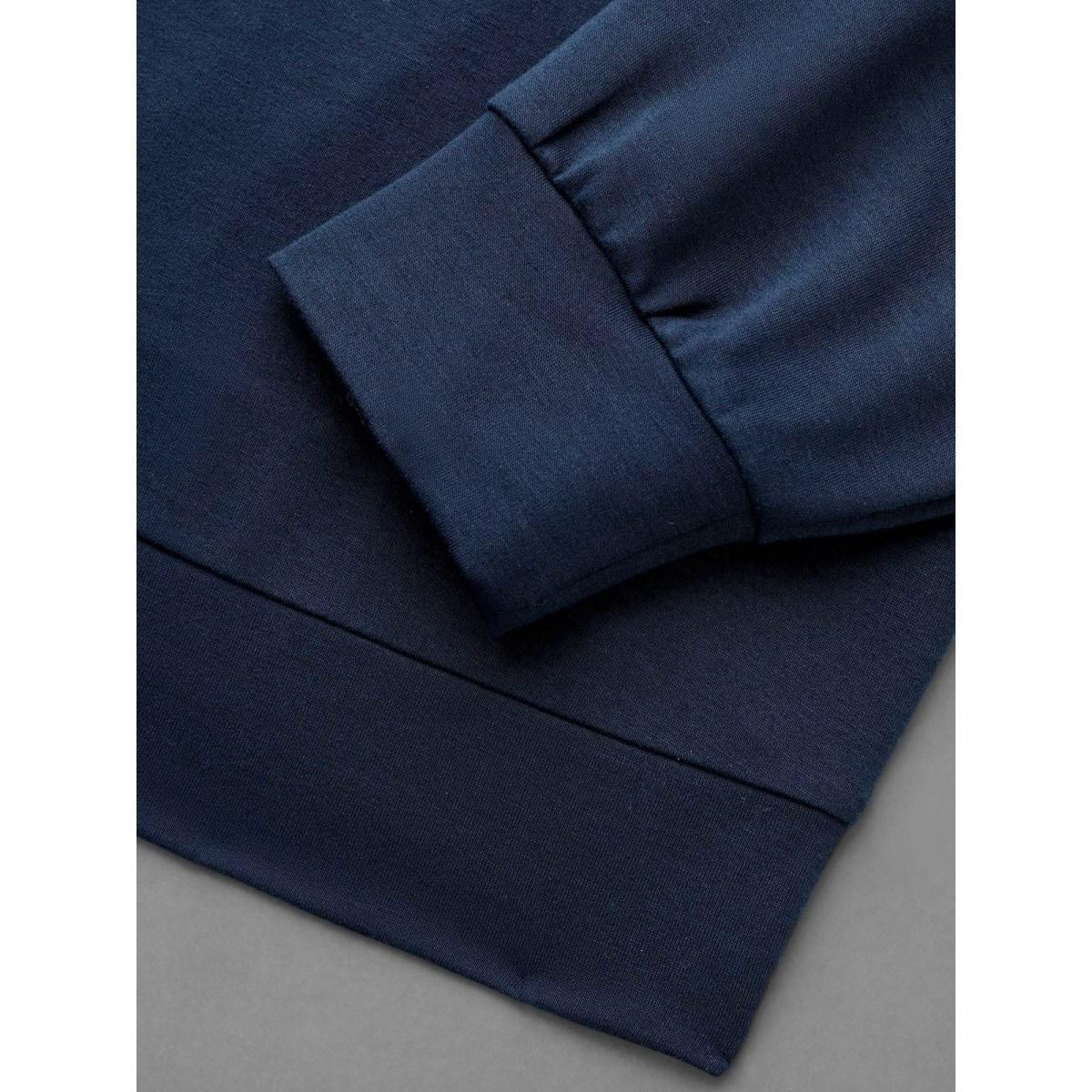 Plus Size Letter Print Crew Neck Sweatshirt Women Midnight Casual Non Round Neck Everyday Sweatshirts BloomChic 10/M Product Image