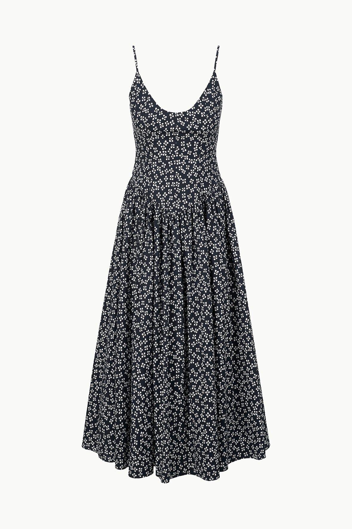DENA DRESS | BLACK WOODBLOCK FLORAL Product Image