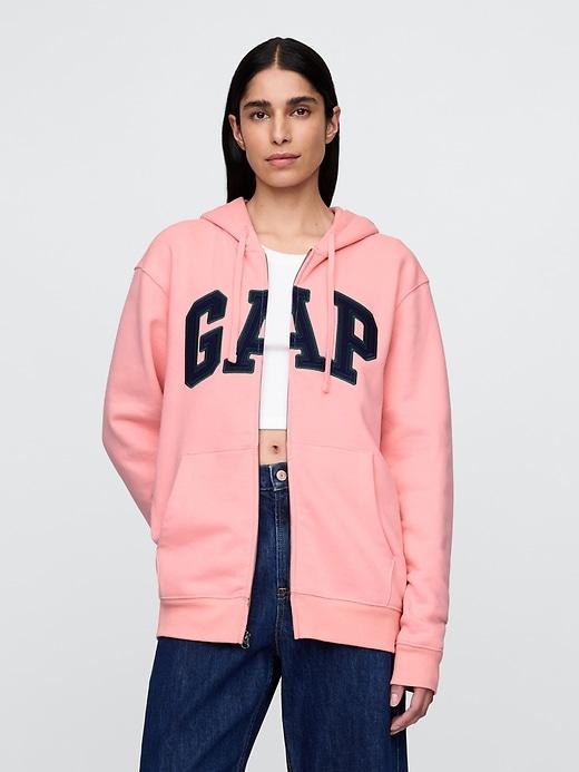 VintageSoft Arch Logo Full-Zip Hoodie Product Image