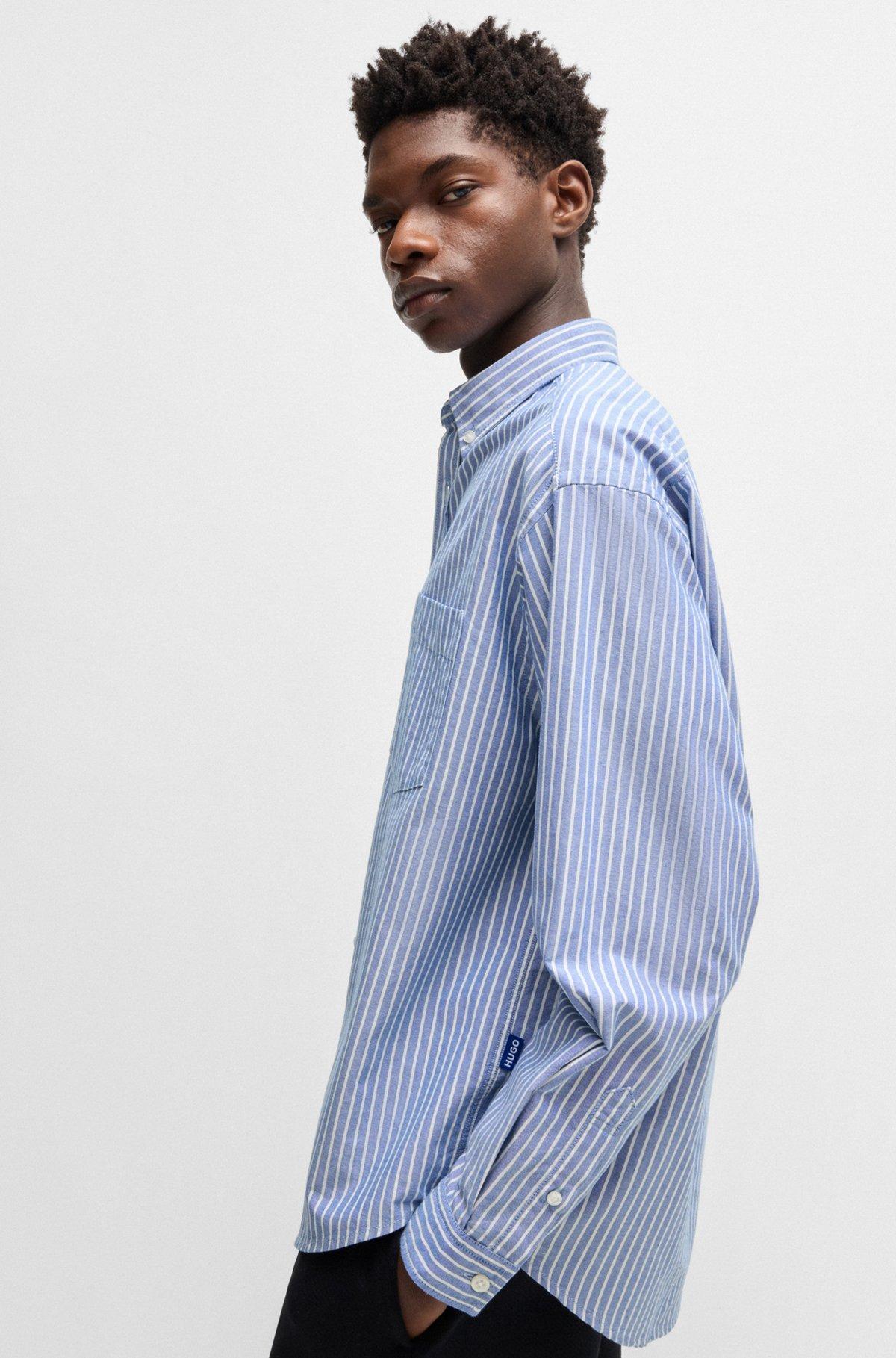 Oversize-fit button-down shirt in Oxford cotton Product Image
