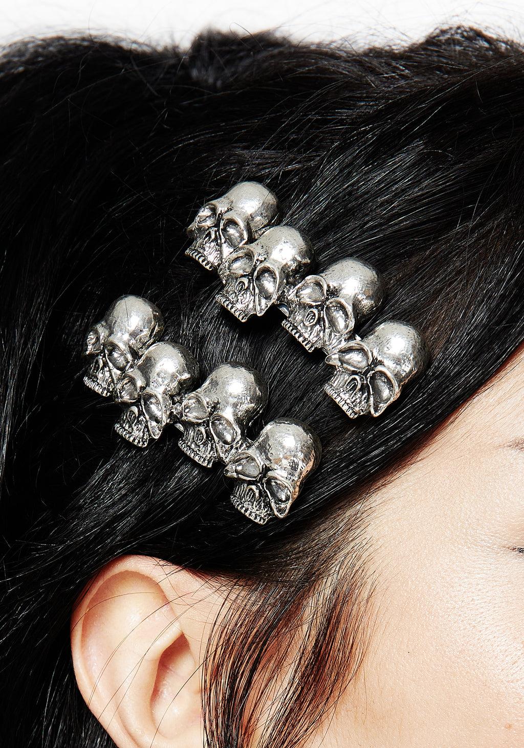 Skull Hair Clips Product Image