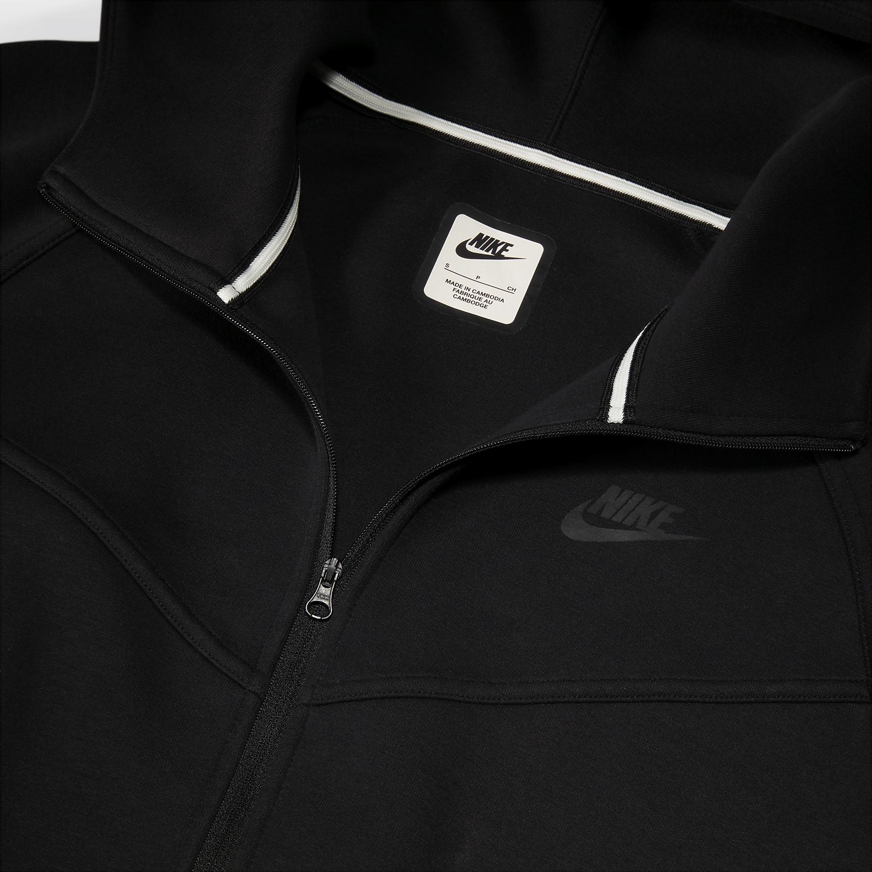 Womens Nike Sportswear Tech Fleece Windrunner Full-Zip Hoodie (Plus Size) | FB8340-010 Product Image
