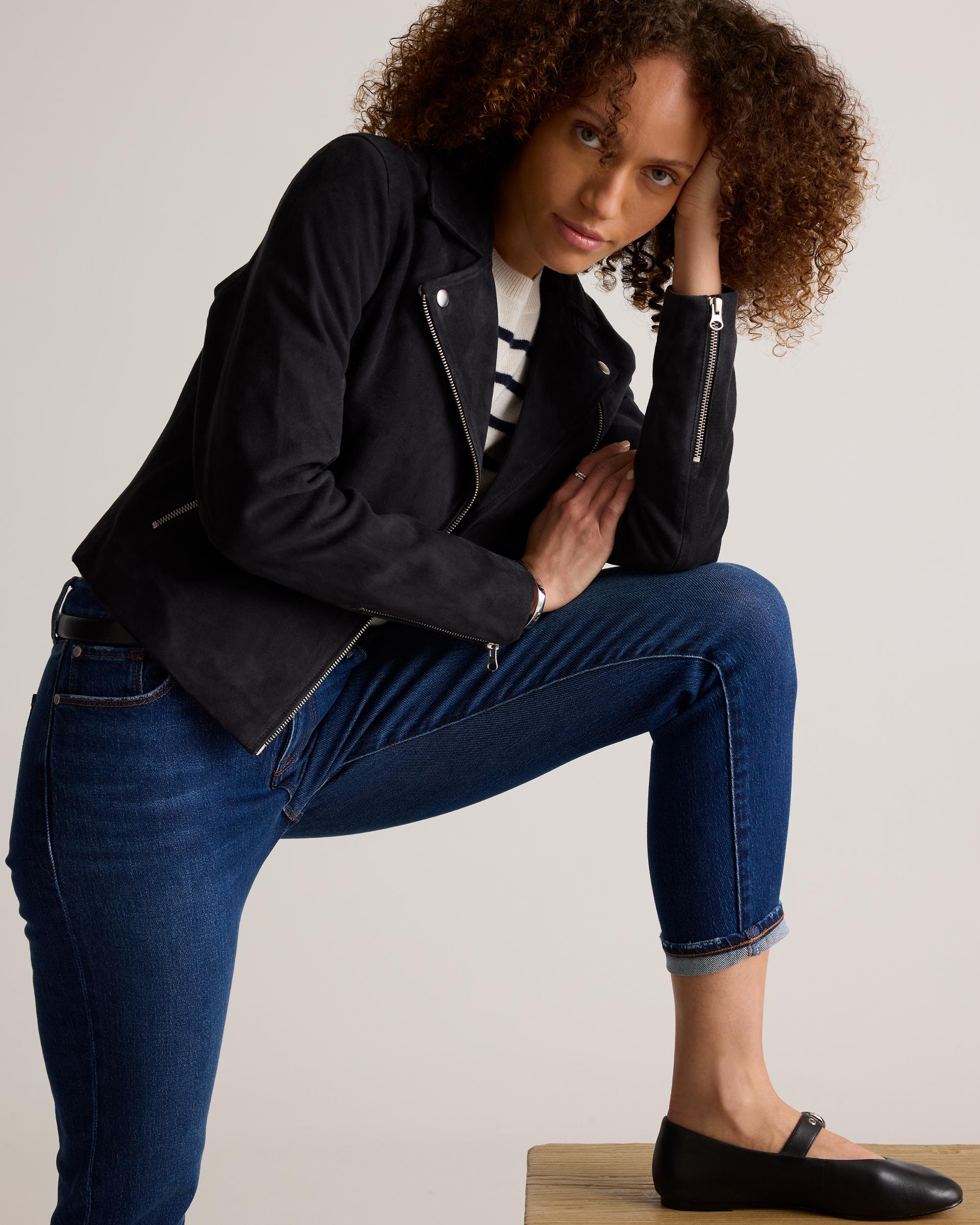 Quince | Women's Luna Stretch Slim Boyfriend Jeans Organic Cotton Product Image