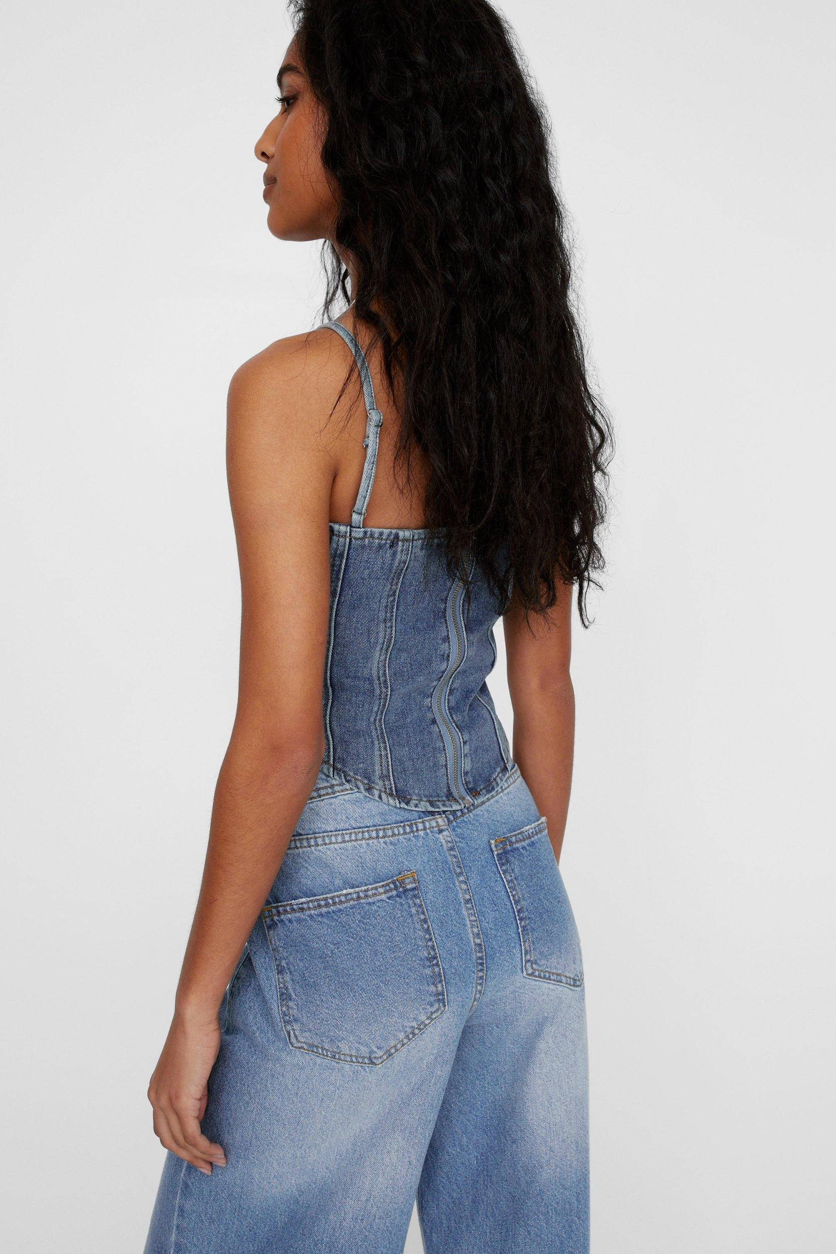 Denim Corset Top Product Image