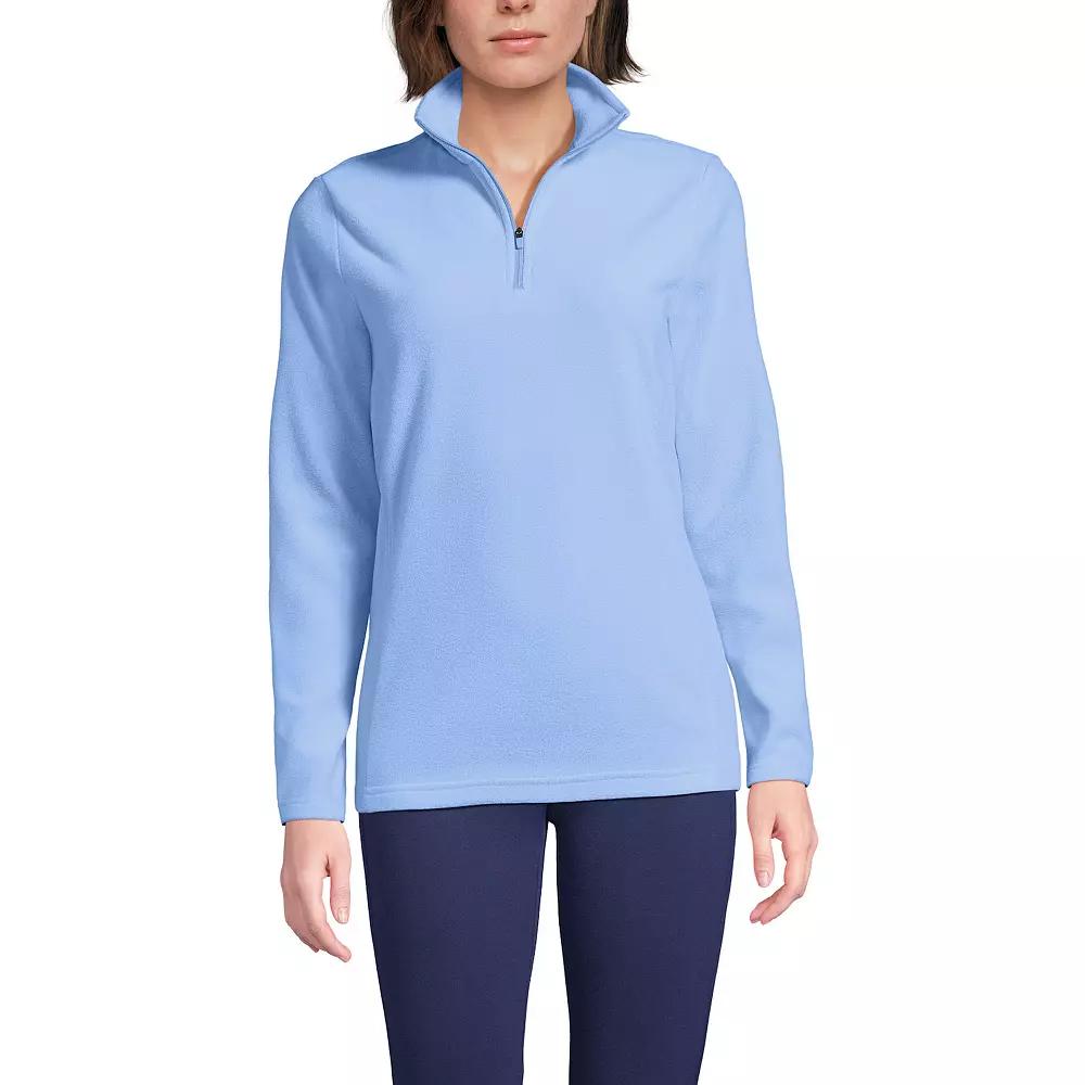 Petite Lands' End 1/4-Zip Fleece Pullover, Women's,  Product Image
