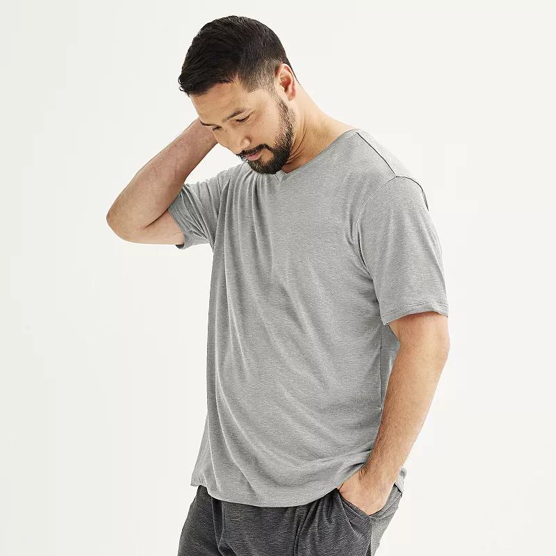 Big & Tall Sonoma Goods For Life® Supersoft V-Neck Pajama Shirt, Men's,  Product Image