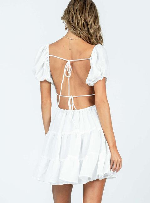 Danny Mini Dress White Product Image