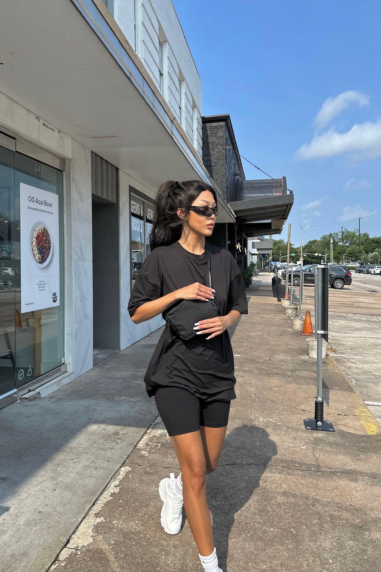 Weekend Vibes Short Set - Black Product Image