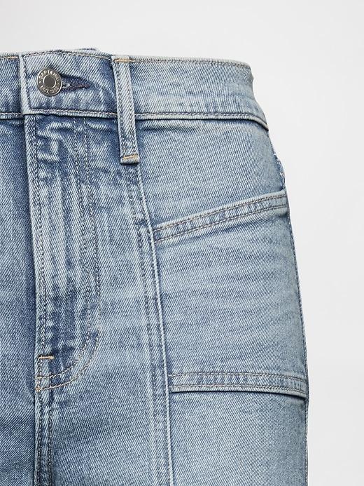 High Rise Stride Wide-Leg Ankle Jeans Product Image