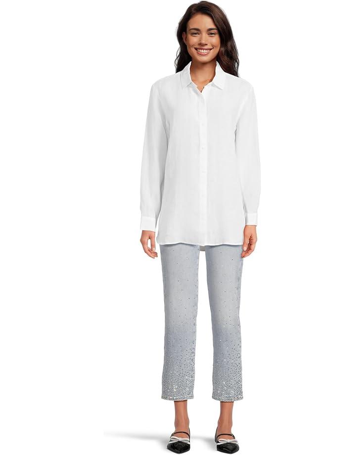 Women's Eileen Fisher Classic Collar Long Shirt Product Image