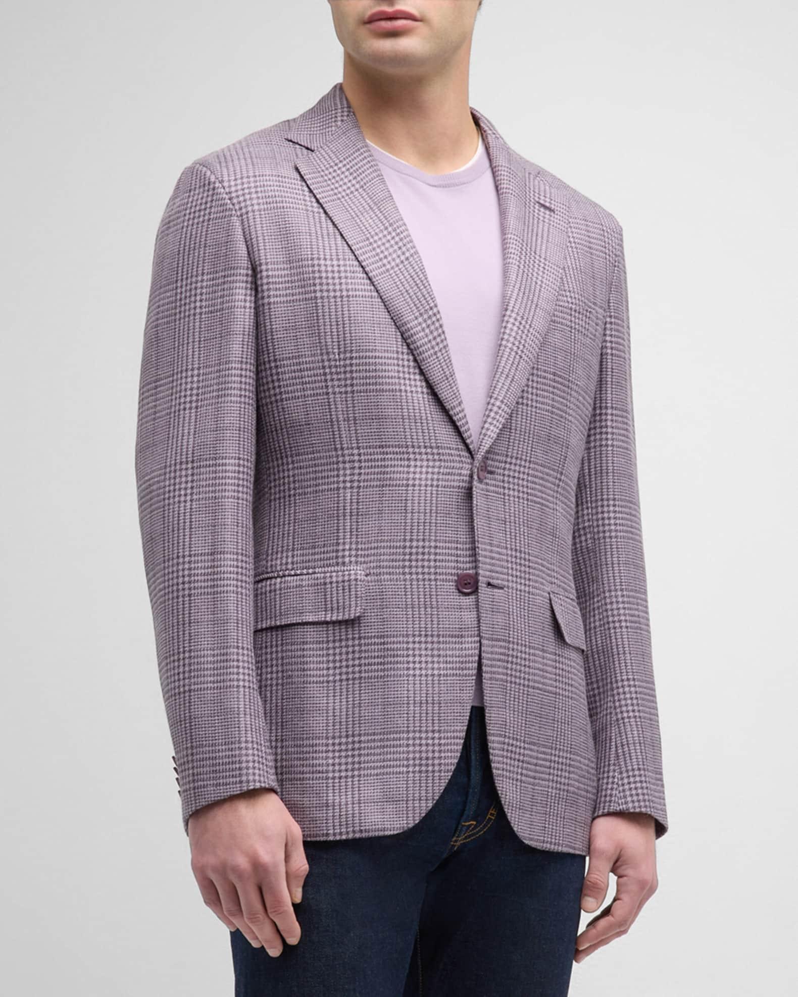 Men's Plaid Wool-Blend Sport Coat Product Image