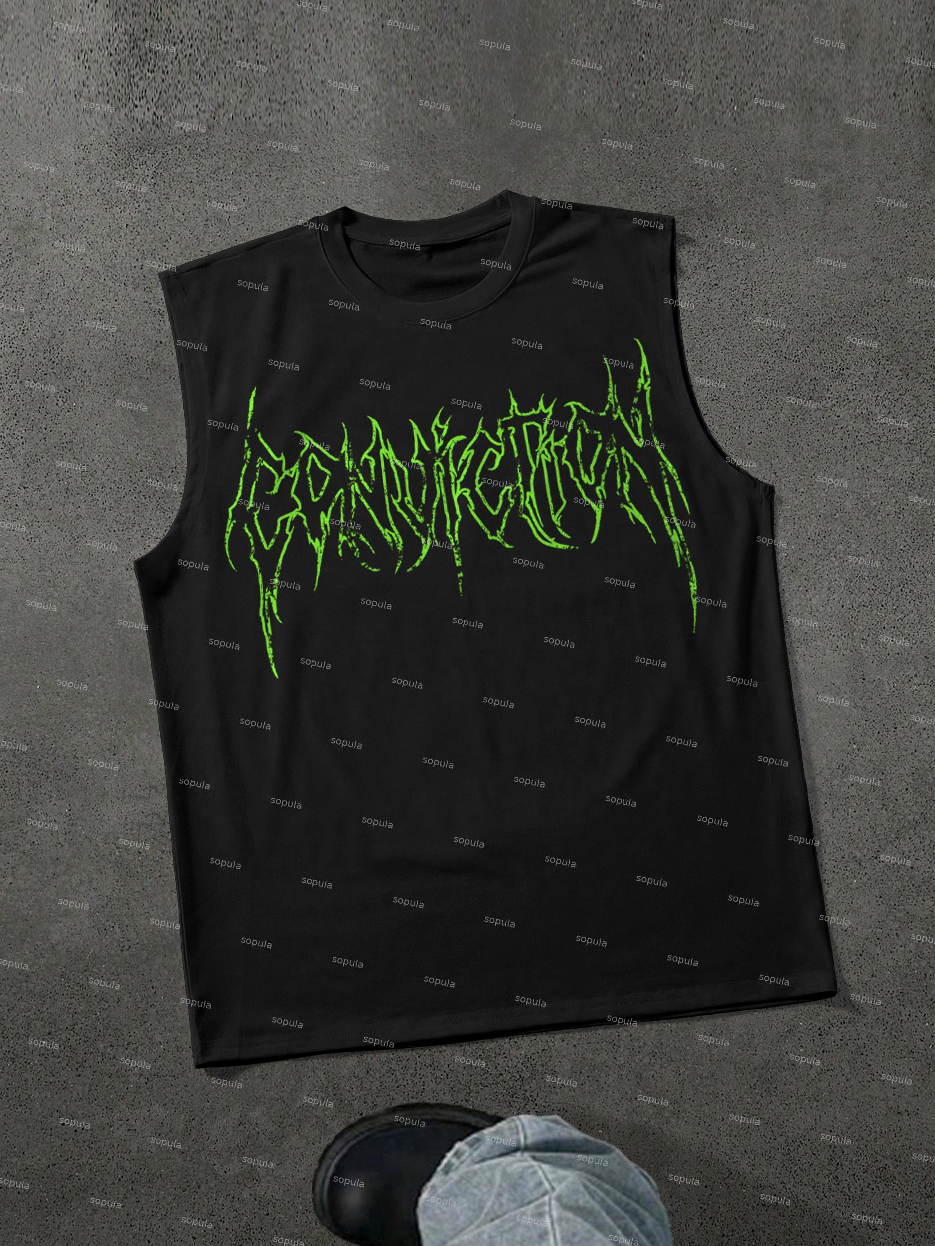 Sopula Men's Casual Conviction3 Graphics Cotton Tank Top Product Image