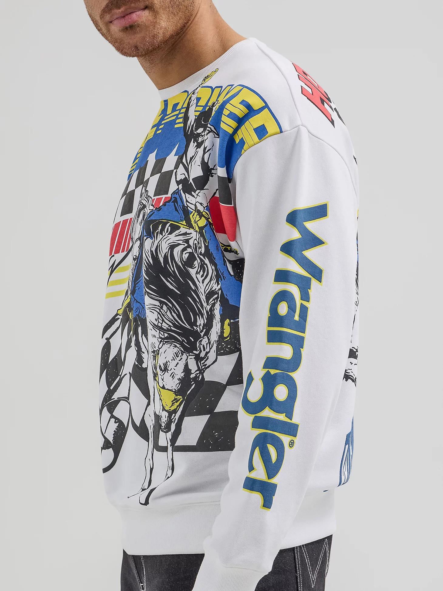 Wrangler® x Hot Wheels™ Men's Pullover Crew in Bright Product Image