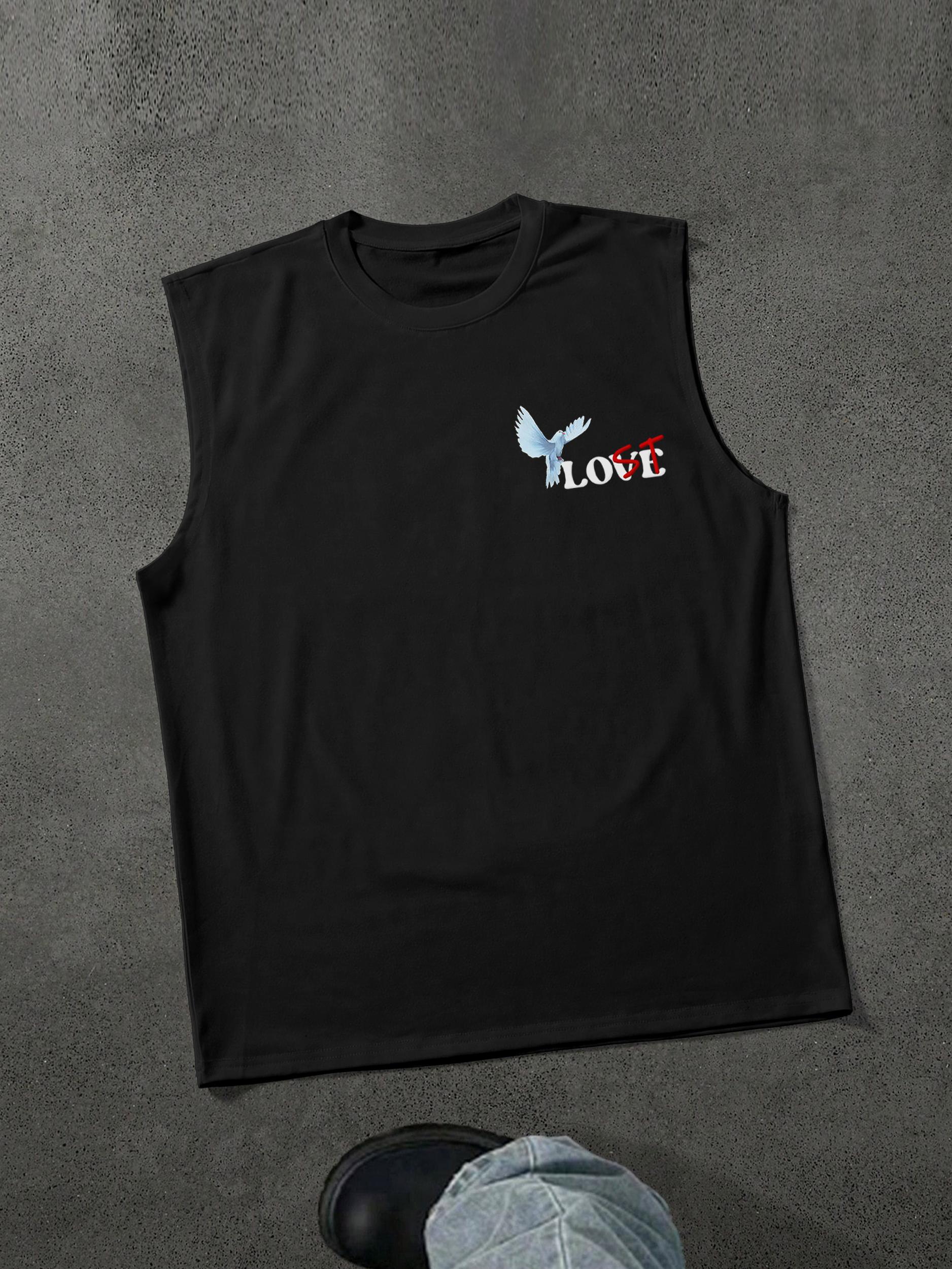 Sopula Peace Dove You're Lost Without Me Graphic Sleeveless Tank Top Product Image