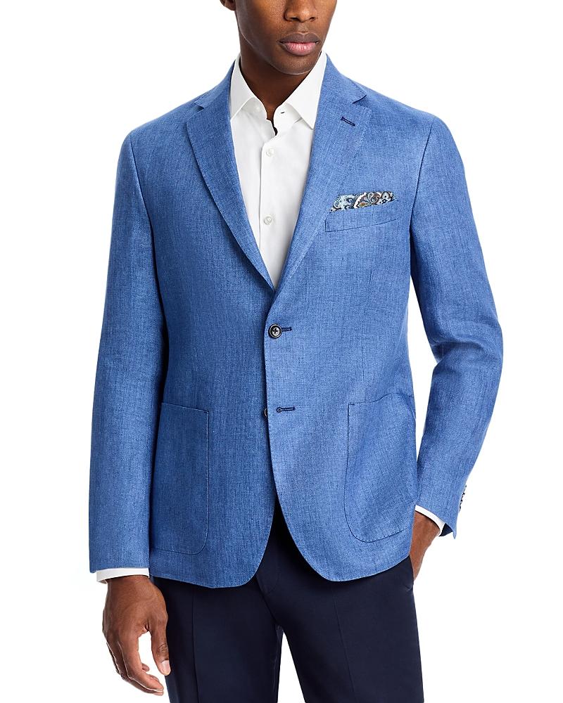The Mens Store at Bloomingdales Delave Linen Hopsack Regular Fit Unstructured Sport Coat - Exclusive Product Image
