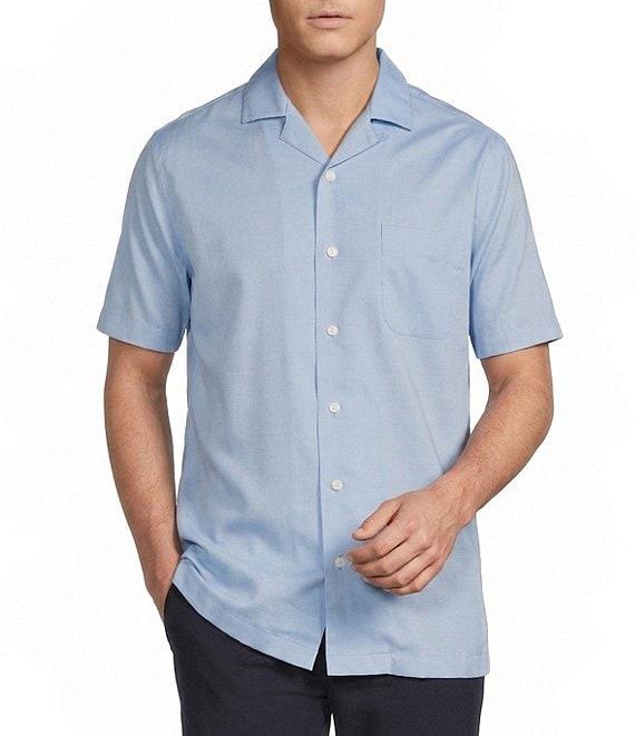 Daniel Cremieux Signature Label Solid Short Sleeve Woven Camp Shirt Product Image