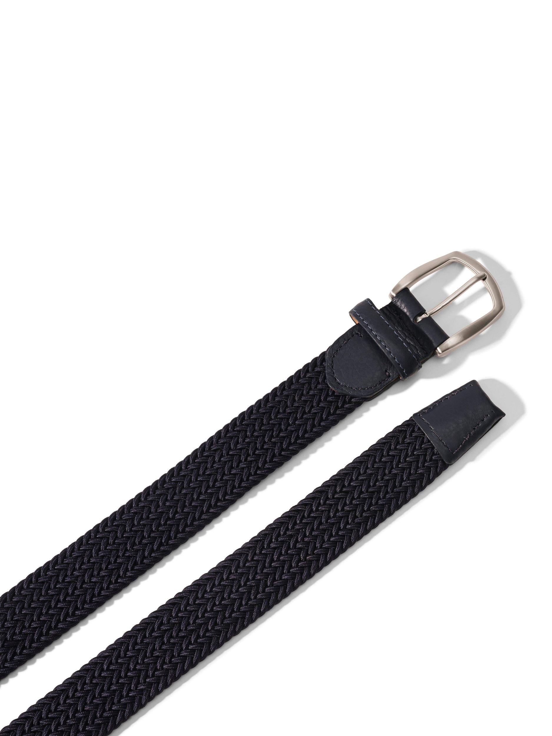 Stretch Woven Belt - Navy Male Product Image