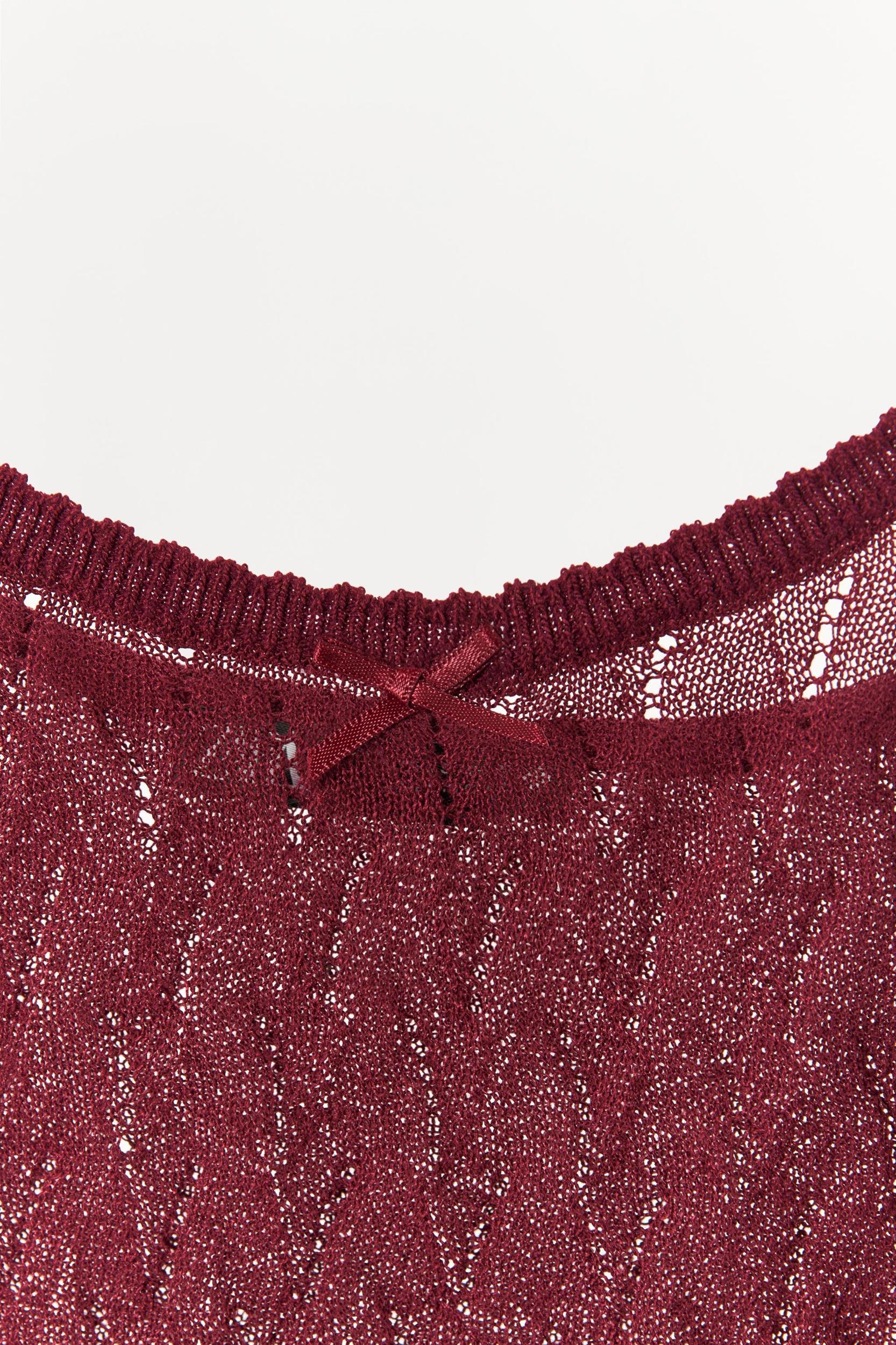 POINTELLE KNIT STRAPPY TOP Product Image