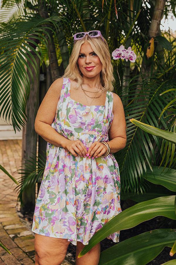 Feeling Butterflies Floral Romper in Orchid Curves Product Image