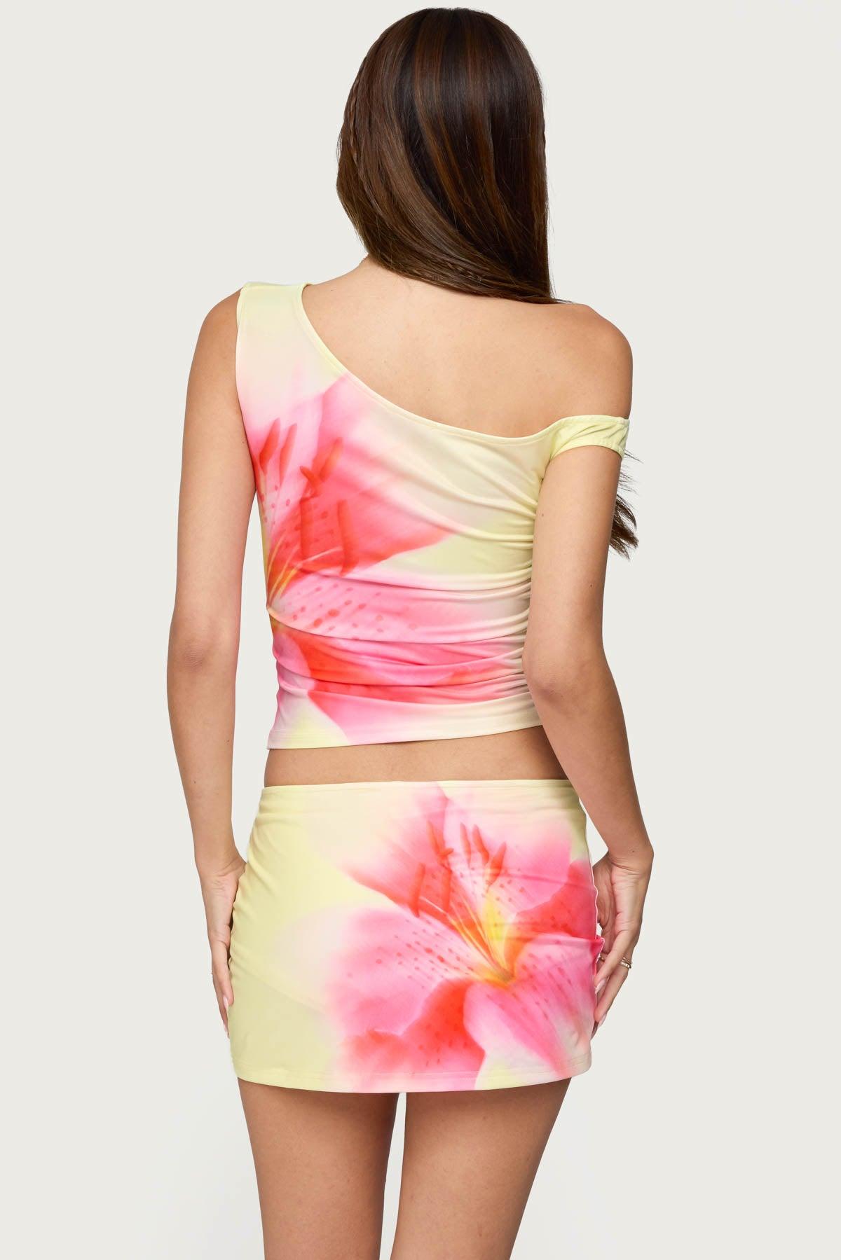 Tiger Flower Off Shoulder Top Product Image