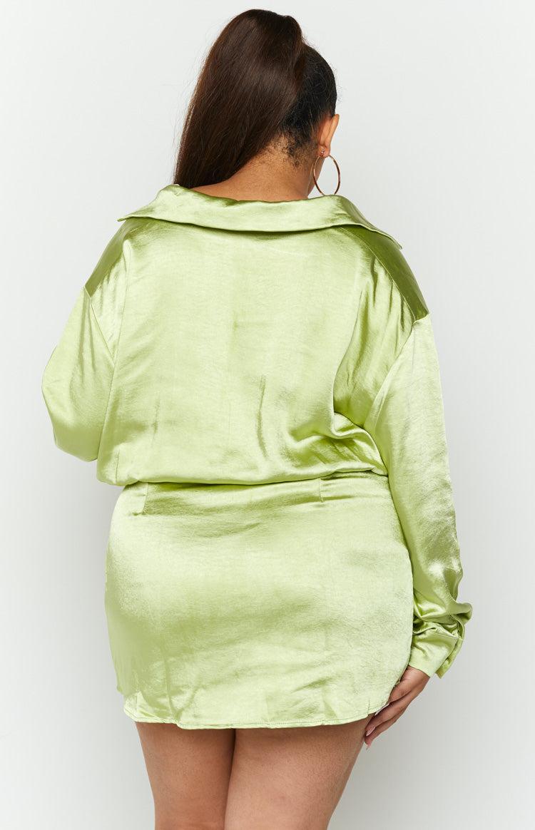 Deeper Water Mini Dress Green Product Image