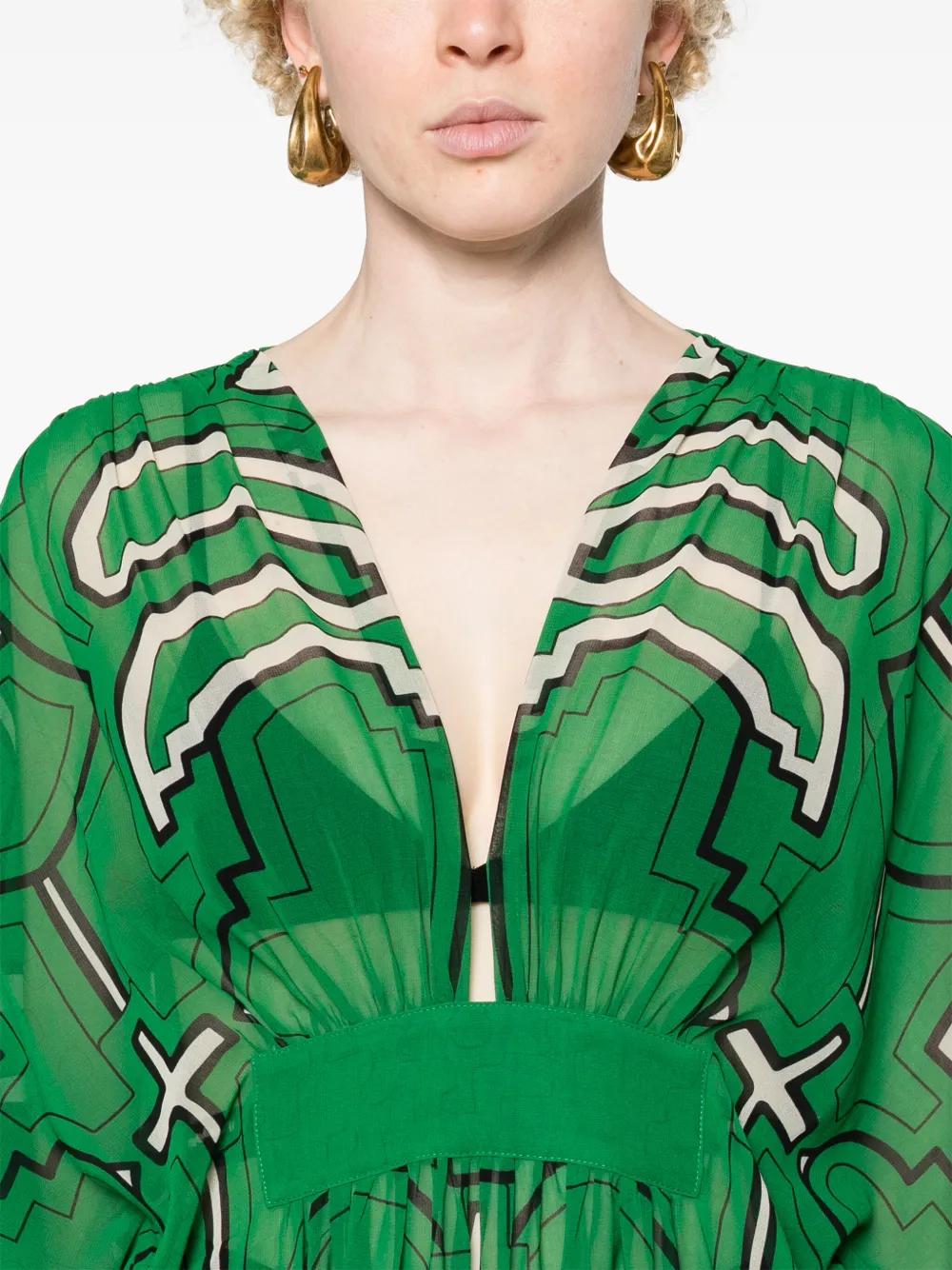 Secret Garden georgette maxi dress Product Image