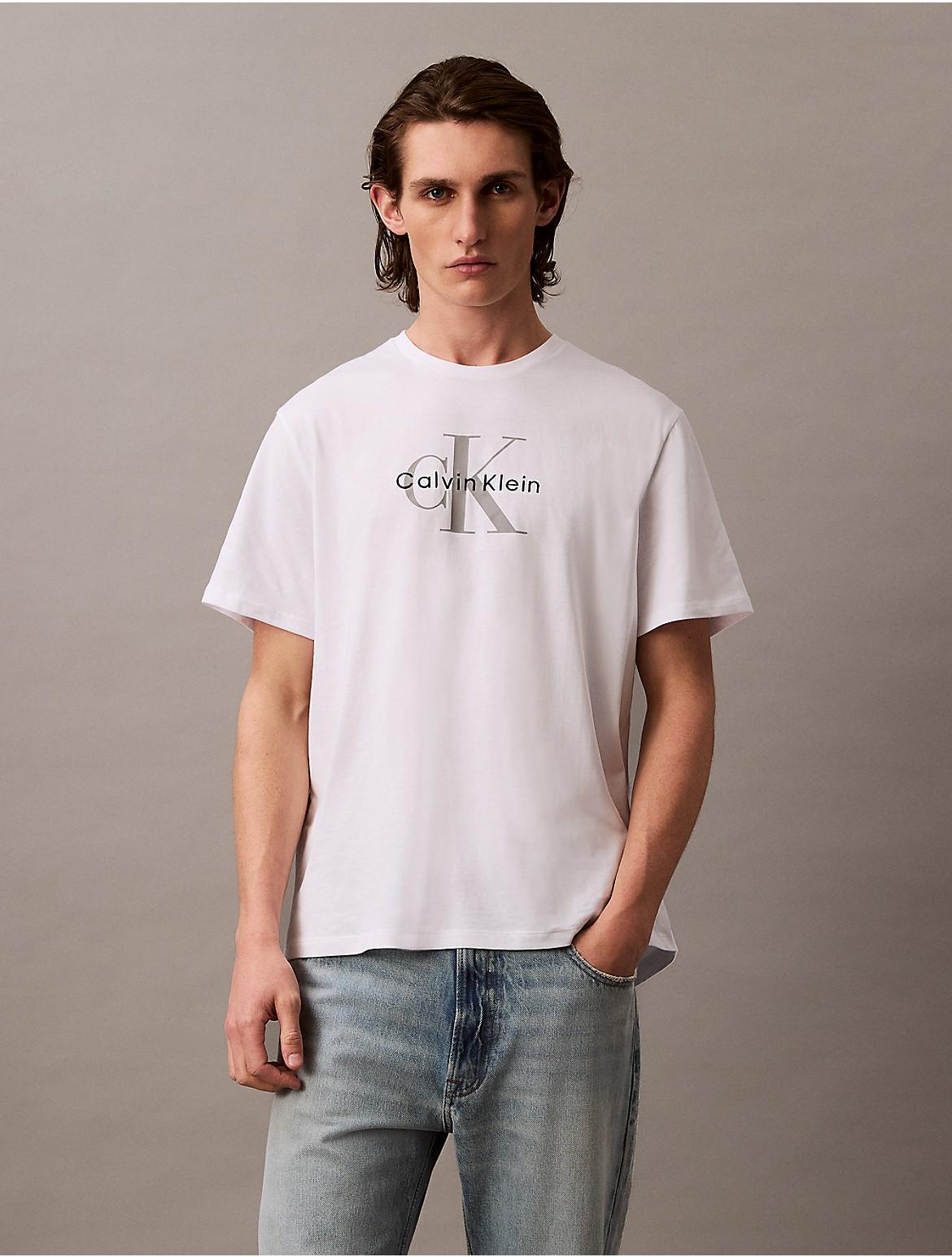 Calvin Klein Mens Monologo Tee - Navy Product Image