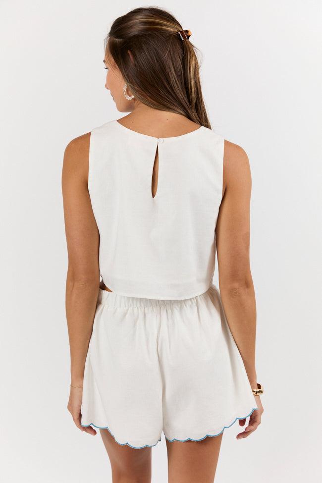 Fresh Flowers Ivory Multi Embroidered Woven Set FINAL SALE Product Image