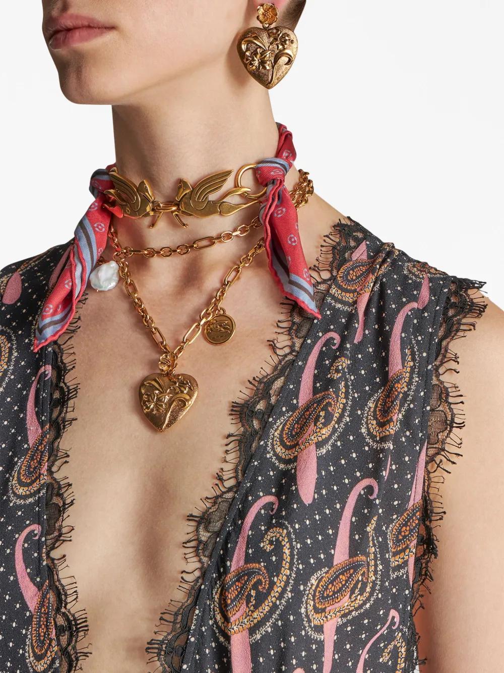 paisley-print sleeveless maxi dress Product Image